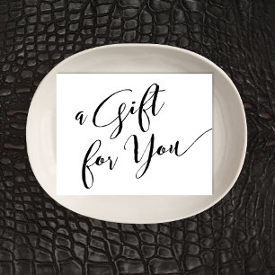 Eenvoudig White Handwrite Cadeau Script Cadeft