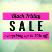 Eenvoudig winkelbord voor zwarte friday-verkoop raamsticker (Vel 3)