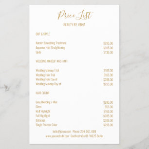 Eenvoudig wit beige flyer