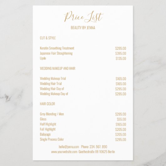 Eenvoudig wit beige flyer (Voorkant)