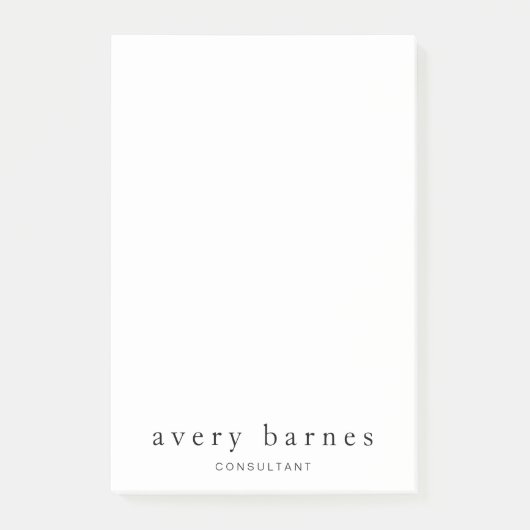 Eenvoudig wit, Creative Professional Modern Post-it® Notes (Voorkant)