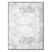 Eenvoudig wit en grijs marmer | Klein Tafelkleed (Voorkant)