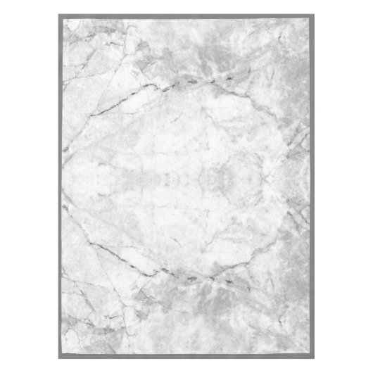 Eenvoudig wit en grijs marmer | Klein Tafelkleed (Voorkant)