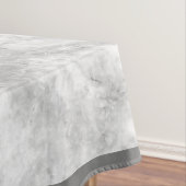 Eenvoudig wit en grijs marmer | Klein Tafelkleed (Voorbeeld)