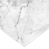 Eenvoudig wit en grijs marmer | lange tafelloper (Hoek)