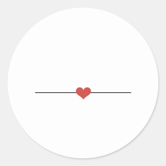 Eenvoudig wit maakt uw eigen Klassieke Ronde Stick Ronde Sticker (Voorkant)