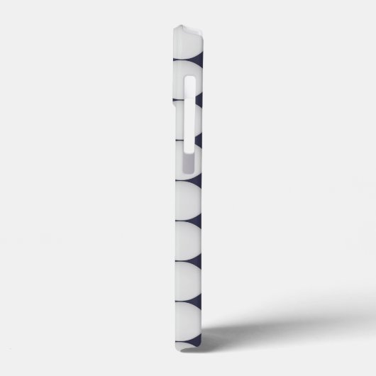 Eenvoudig wit, Midnight Blue Case-Mate iPhone Case (Achterkant / Links)