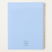 Eenvoudig wit minimalistisch aangepast blauw met L Planner (Achterkant)