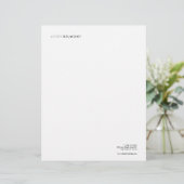 Eenvoudig wit, modern, briefhoofd (Staand voorkant)