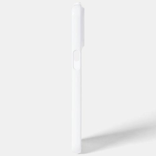Eenvoudig wit modern monogram Case-Mate iPhone case (Achterkant / Rechts)