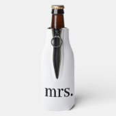 Eenvoudig wit Mrs Cool & Chilly Flesjeskoeler (Fles Achterkant)