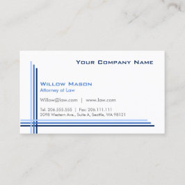 Eenvoudig wit omlijnd, professioneel Visitekaartje