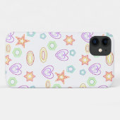 Eenvoudig wit ontwerp Case-Mate iPhone case (Achterkant (horizontaal))