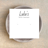 Eenvoudig, wit, paarsgewijs beeldscherm vierkante visitekaartjes