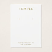 Eenvoudig wit Voeg je eigen Logo-display toe Visitekaartje (Voorkant)