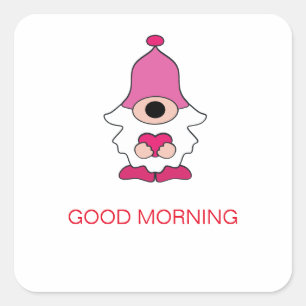 EENVOUDIG WITTE GENOME SWEET HOME MAGNET VIERKANTE STICKER
