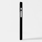 Eenvoudig Wolf zwart iPhone Hoesje (Linkerkant)