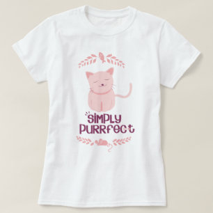 Eenvoudig worp-/kattendeksels t-shirt