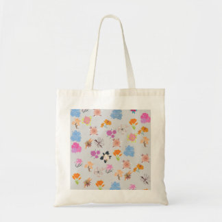 eenvoudig,Zachte bloemige esthetische boodschappen Tote Bag