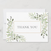 Eenvoudig Zakelijk Bedankt Botanische Waterverf (Voorkant)