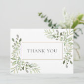 Eenvoudig Zakelijk Bedankt Botanische Waterverf (Staand voorkant)