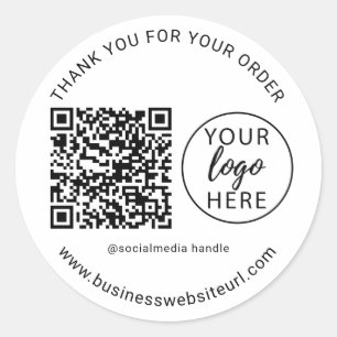 Eenvoudig Zakelijk Logo Ronde Sticker