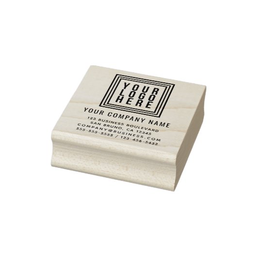 Eenvoudig zakelijk of bedrijfslogo retouradres rubberstempel (Stempel)