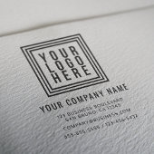 Eenvoudig zakelijk of bedrijfslogo retouradres rubberstempel