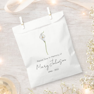 Eenvoudig Zantedeschia Zaad pakket Begrafenis  Bedankzakje