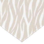 Eenvoudig zebra Print Taupe White Cute Modern Patr Tafelkleed (Gekanteld)