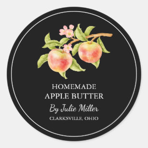 Eenvoudig zelfgemaakt Apple Butter Label