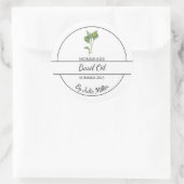 Eenvoudig zelfgemaakt Basilicum olie label (Tas)