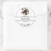 Eenvoudig Zelfgemaakt Beef Jerky Label (Tas)