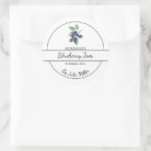 Eenvoudig zelfgemaakt Blueberry Jam Label (Tas)