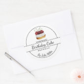 Eenvoudig zelfgemaakt cake label (Envelop)