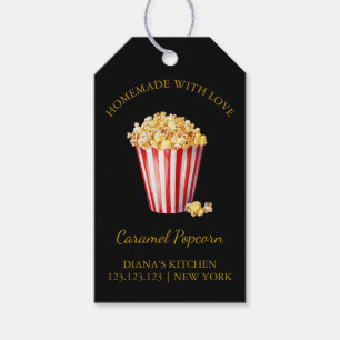 Eenvoudig Zelfgemaakt Caramel Popcorn Hang Label l Cadeaulabel