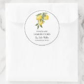 Eenvoudig Zelfgemaakt Citroen Curd Label (Tas)