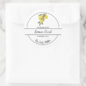 Eenvoudig Zelfgemaakt Citroen Curd Label (Tas)