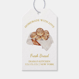 Eenvoudig zelfgemaakt Fresh Bread Hang Label Cadeaulabel
