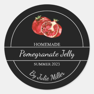 Eenvoudig Zelfgemaakt Granaatappel Jelly Label Zwa