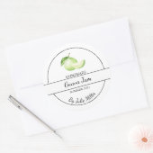 Eenvoudig zelfgemaakt guave jam label (Envelop)