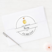 Eenvoudig zelfgemaakt honing label (Envelop)