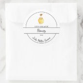 Eenvoudig zelfgemaakt honing label (Tas)