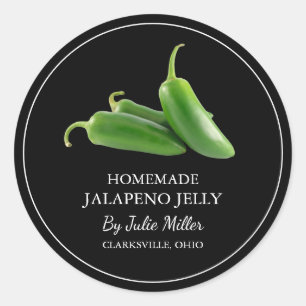 Eenvoudig Zelfgemaakt Jalapeno Jelly Label