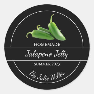 Eenvoudig Zelfgemaakt Jalapeno Jelly Label