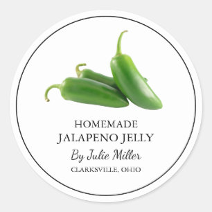 Eenvoudig Zelfgemaakt Jalapeno Jelly Label