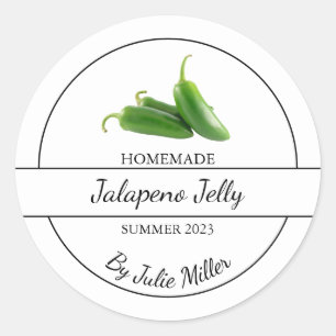 Eenvoudig Zelfgemaakt Jalapeno Jelly Label