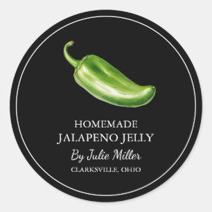 Eenvoudig Zelfgemaakt Jalapeno Jelly Label