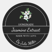 Eenvoudig zelfgemaakt Jasmine Extract Label (Voorkant)