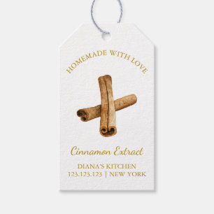 Eenvoudig Zelfgemaakt Kaneel Extract Hang Label l Cadeaulabel